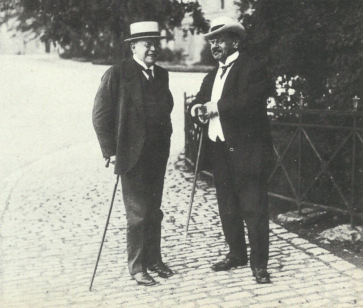 German Finance Minister Erzberger and Interior Minister Dr. Hugo Preuss