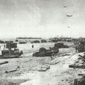 supplies Normandy beach