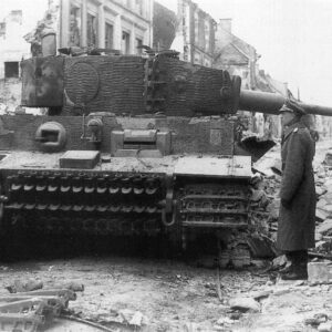 destroyed SS Tiger tank Normandy