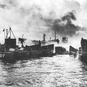 US landing craft approach Saipan