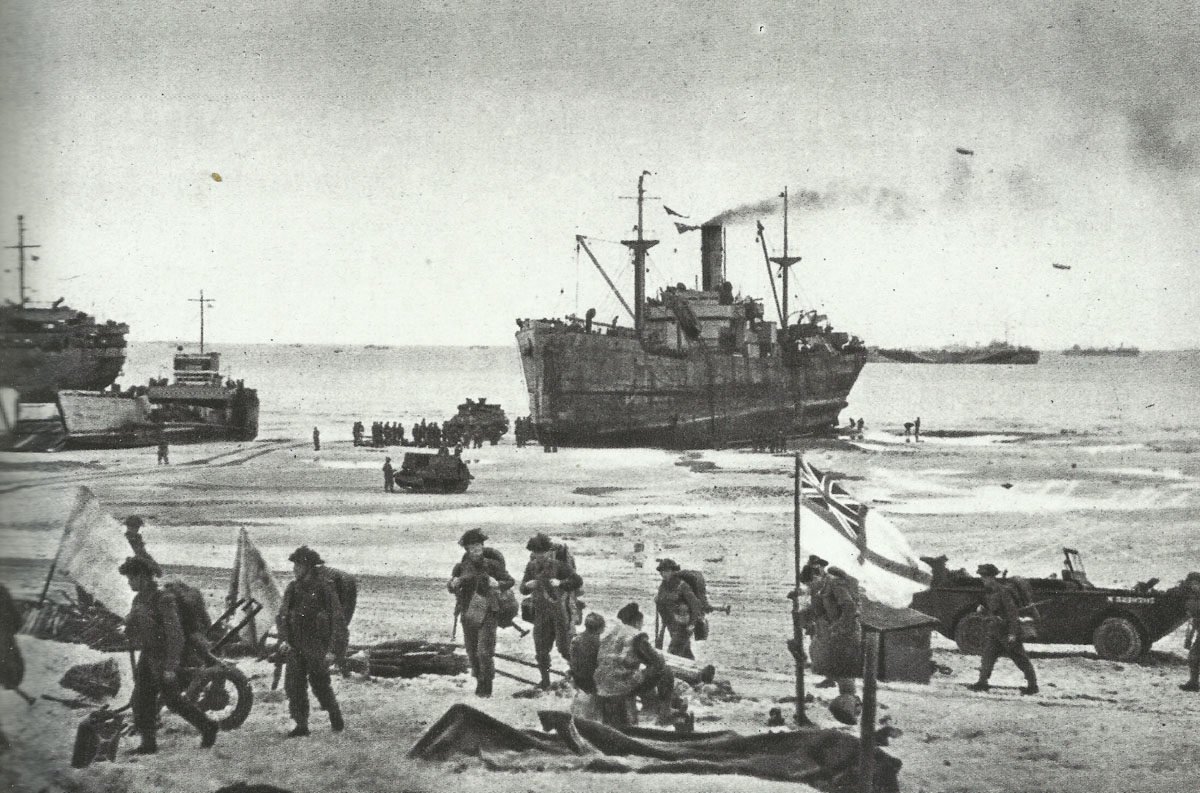 British landing on D-Day