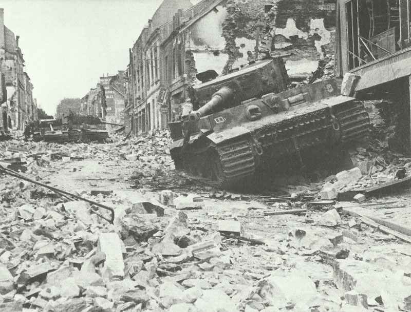 destroyed Tiger tanks Caen