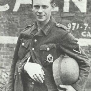 Wounded young German soldier in Caen