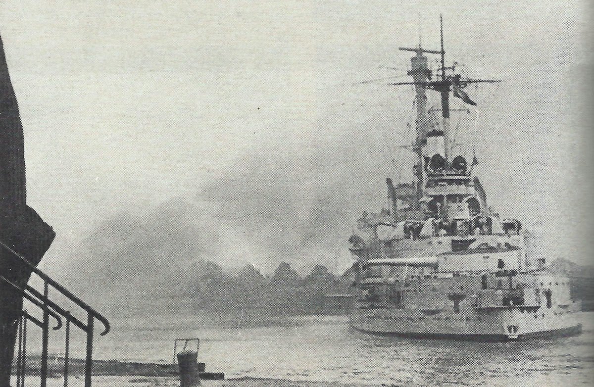 'Schleswig-Holstein' bombards the Westerplatte