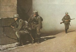 German infantry 1940 in street combat