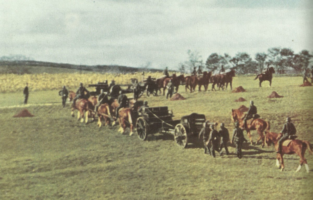 Horse-drawn artillery
