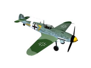 3D model Messerschmitt Bf 109 G-2/Trop of III/JG51 'Molders'