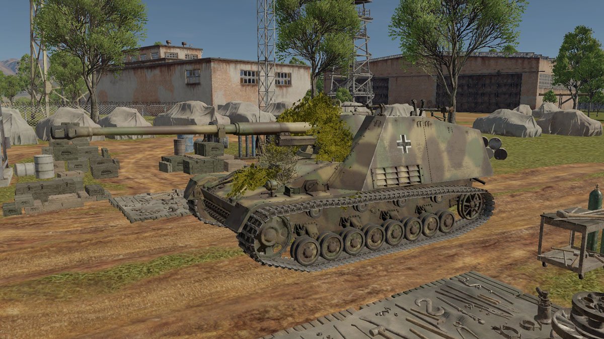 Nashorn in the F2P game War Thunder