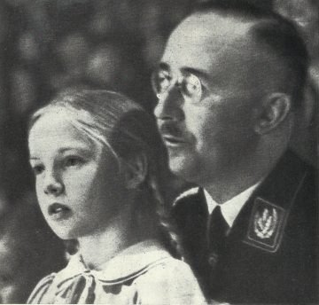 Heinrich Himmler with his daughter