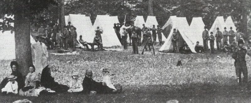 camp of volunteers