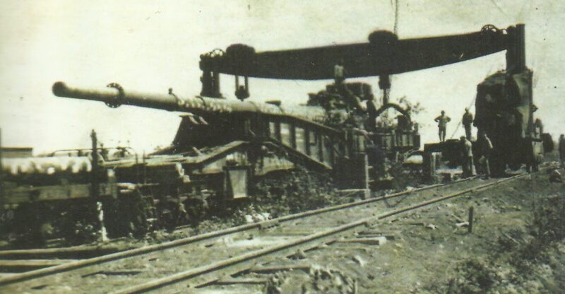 Paris gun railroad carriage