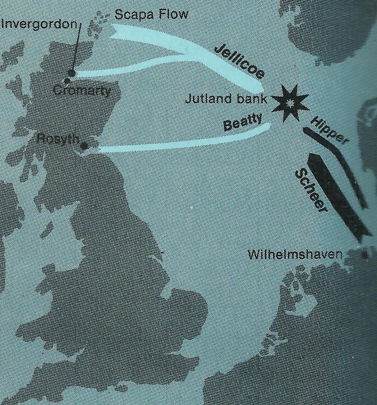 map battle on the Jutland Bank