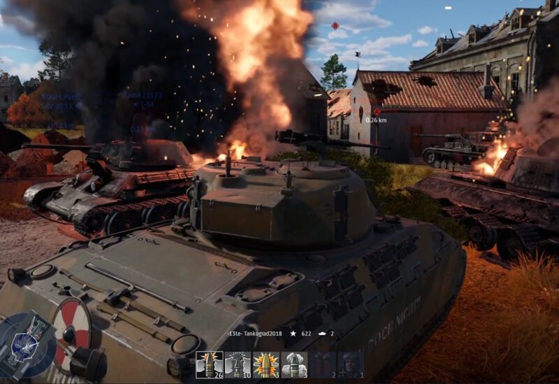 T14 in action in War Thunder