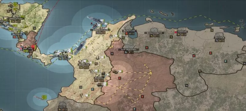 Call of War with USA 23 Advance in Colombia