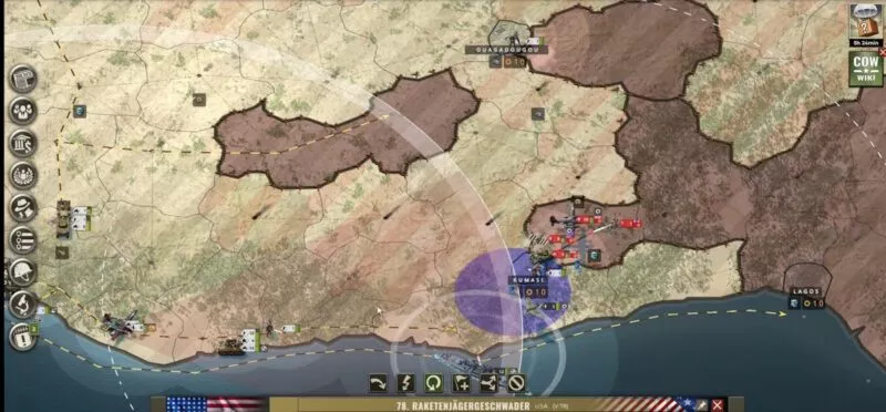 Call of War with USA 38 Rocket fighters