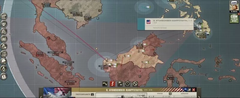 Call of War with USA 41 Manila as a heavily fortified and armed base in the Philippines