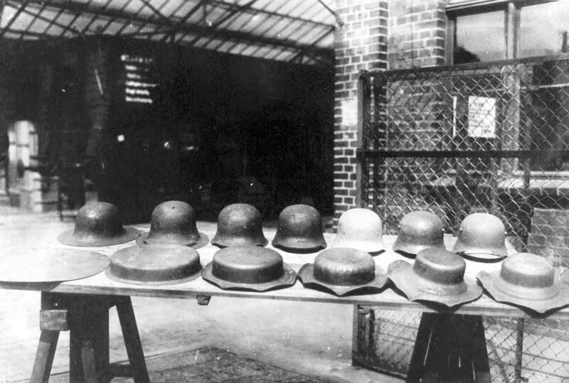 manufacturing process M1916 steel helmet