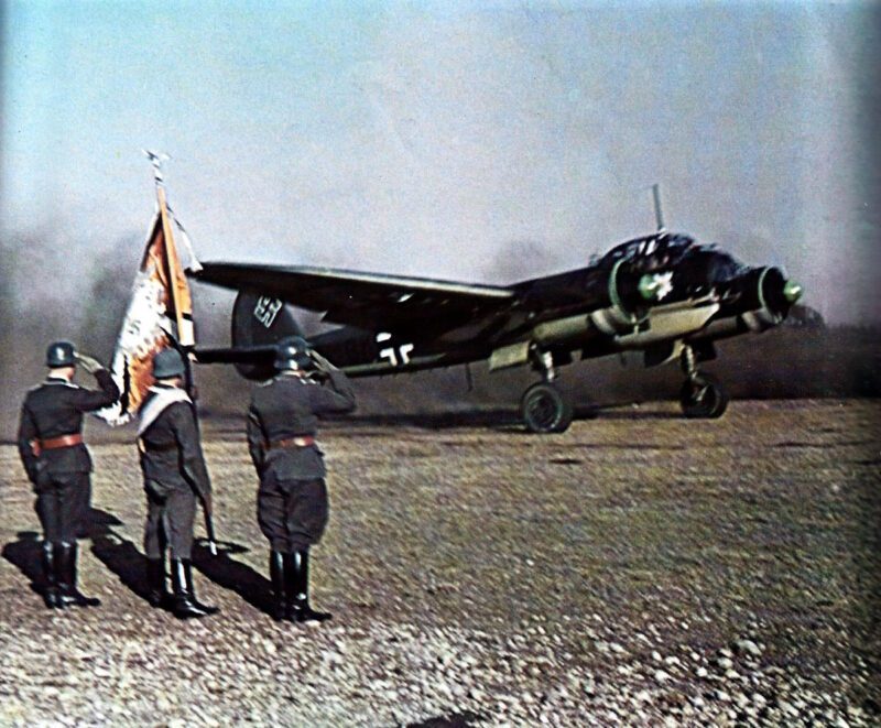 Ju 88 after returning from its 1000th combat mission