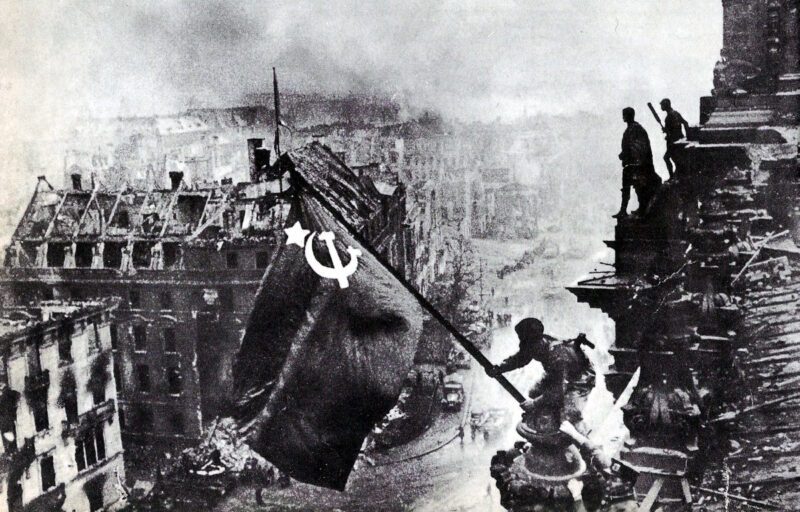 Soviet flag on the Reichstag