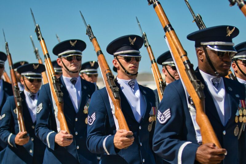 How WWII Rifle Design Influenced Modern AR-15 Development 2 Air Force Honor Guard drill team
