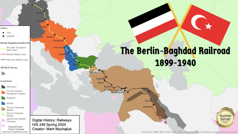 Baghdad Railway - the real cause of World War I ? 2 092 Berlin Baghdad Mark Mychajuk