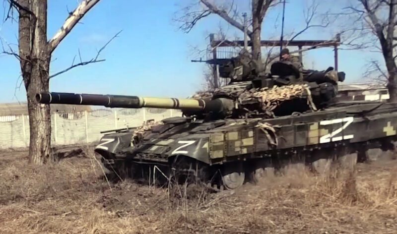 Four Years of Russia's War of Aggression Against Ukraine 6 russian z tank