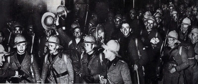 Benito Mussolini 10 ital truppen 1935