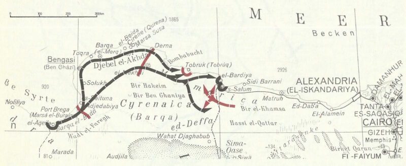 Rommel’s First Offensive in North Africa in 1941 9 map rommels forst offensive 1941