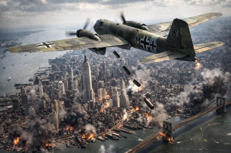 Luftwaffe Over Manhattan: Heinkel 177 via Greenland 5 de bomber manhattan