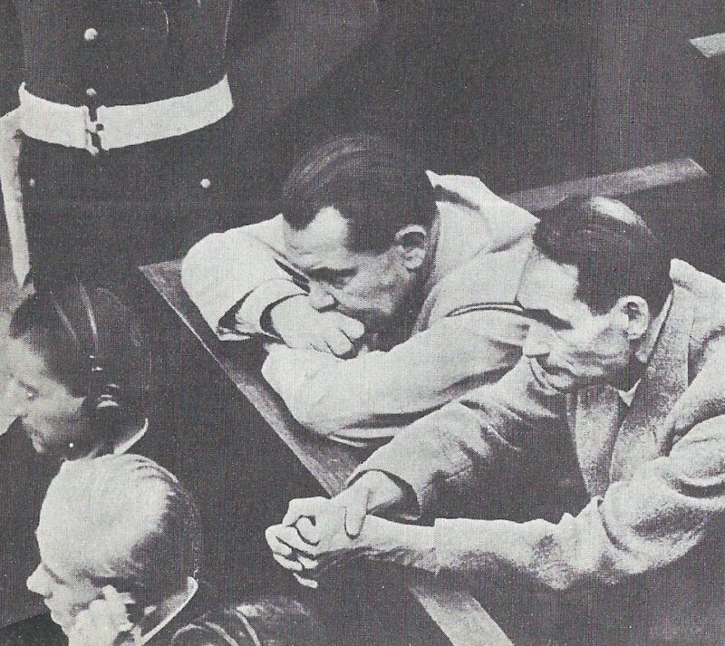 Rudolf Hess - Flight to England 7 Goering Hess Nuernberg Nov1945
